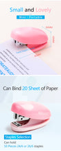 Load image into Gallery viewer, Cute Kawaii Mini Staplers (3colors)

