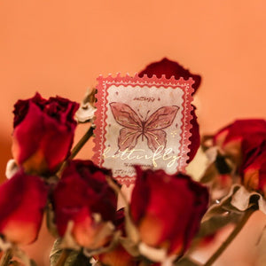 The Falling Rose Stamp Sticker Washi Tapes (4 Design)