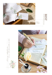 Fresh Floral Letter Series Memo Pads (6 colors)