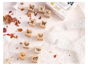 Butterfly Wooden Stamp Set