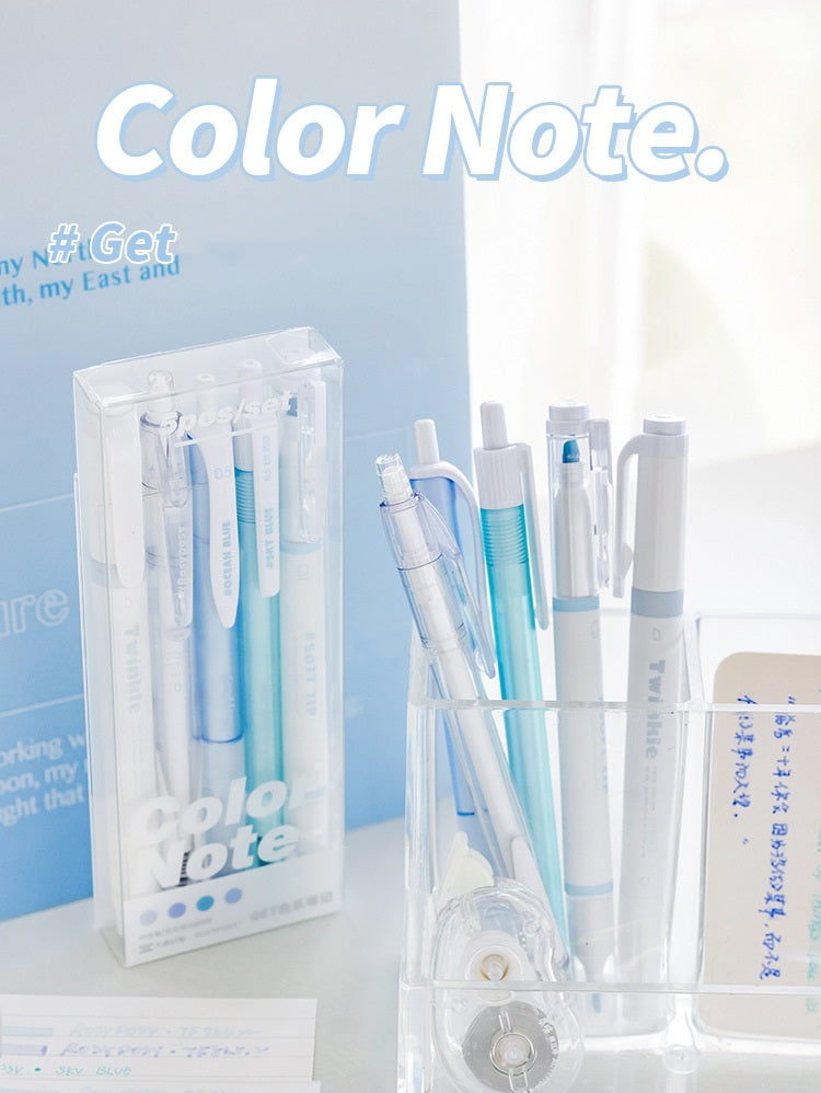 Full Color Note Caddy & Paragon Pen Set