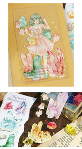 Japanese Princess Fantasy Wide Transparent Washi Tapes