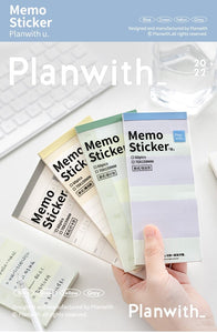 Memo Subject Sticker Plan with Memo Sticker Series Memo Pads – Original Kawaii Pen