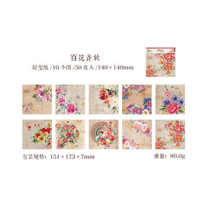 Vintage Roses Material Paper