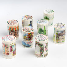 Load image into Gallery viewer, Pass By Earth Watercolor Washi Tapes (8 Designs)
