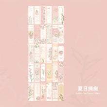 Load image into Gallery viewer, Summer Poetry Series Floral Bookmark Sets ( 30 pcs a set)
