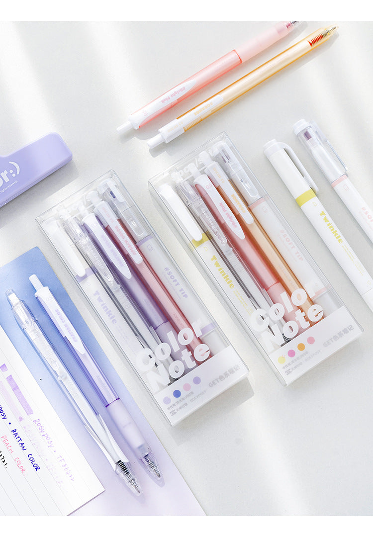 Color Note Writing Sets (4 colors) – Original Kawaii Pen