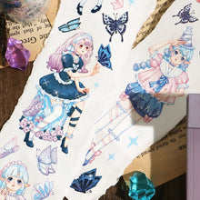 Load image into Gallery viewer, Japanese Princess Fantasy Wide Transparent Washi Tapes
