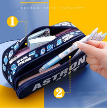 Load image into Gallery viewer, Double Deck Large Capacity Pencil Cases (4 Designs)
