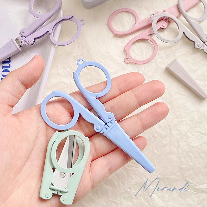 Mini Morandi Color Folding Scissors (5 Colors) – Original Kawaii Pen