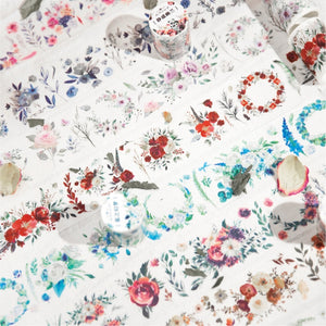 Vintage Flower Sea Decorative Masking Washi Tape
