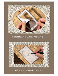 Vintage Series Lace Border Material Paper