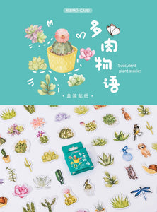 Succulent Plant Stories Stickers