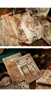 Vintage Style Magic Notes Material Paper ( 8 Designs)