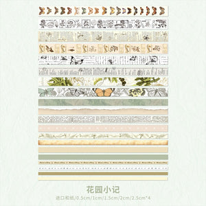 Mr. Pen- Washi Tape Set, 21 Rolls, Floral Washi Tape, Washi Tape