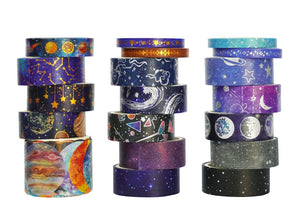 The Universe Space Washi Tape Set (19 pcs)