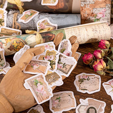 Load image into Gallery viewer, Vintage Style Rose Letterhead Stickers

