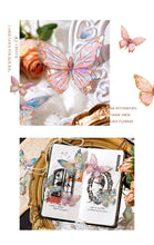 Load image into Gallery viewer, Ice Crystal Butterfly Laser Stickers
