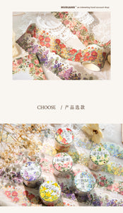 Four Seasons Floral Heaven Masking Tapes (6 designs)