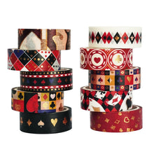 Load image into Gallery viewer, Kawaii Poker Series Washi Tape Set -Limited Edition
