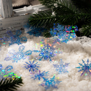 Colorful Snow Flakes Laser Stickers - Limited Edition