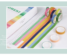 Load image into Gallery viewer, Magic Moment Rainbow Color Washi Tape Set (100 pcs)
