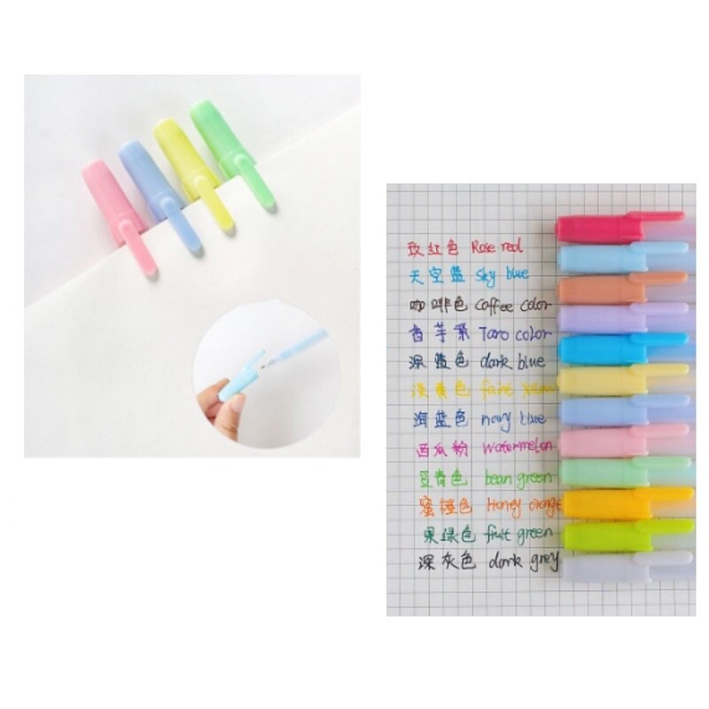 6pcs 3d Jelly Pens Set, Doodle Juice Paint Journal Pens, 12 Colors