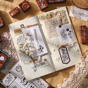 Japanese Floral & Universe Rubber Stamp Sets