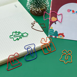 Cute Kawaii Xmas Paper Clips (7 designs)