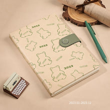 Load image into Gallery viewer, Cute Bear Series 2023 Leather Planners (3 colors)
