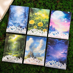Heavenly Cloud Canvas Material Papers