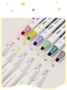 Jimao Series Dual Tip Multi Color Highlighters