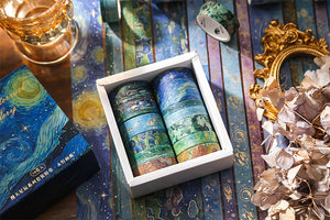 Van Gogh & Milky Way Design Washi Tape Sets