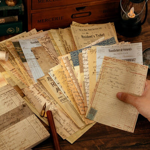 Vintage Style Magic Notes Material Paper ( 8 Designs)