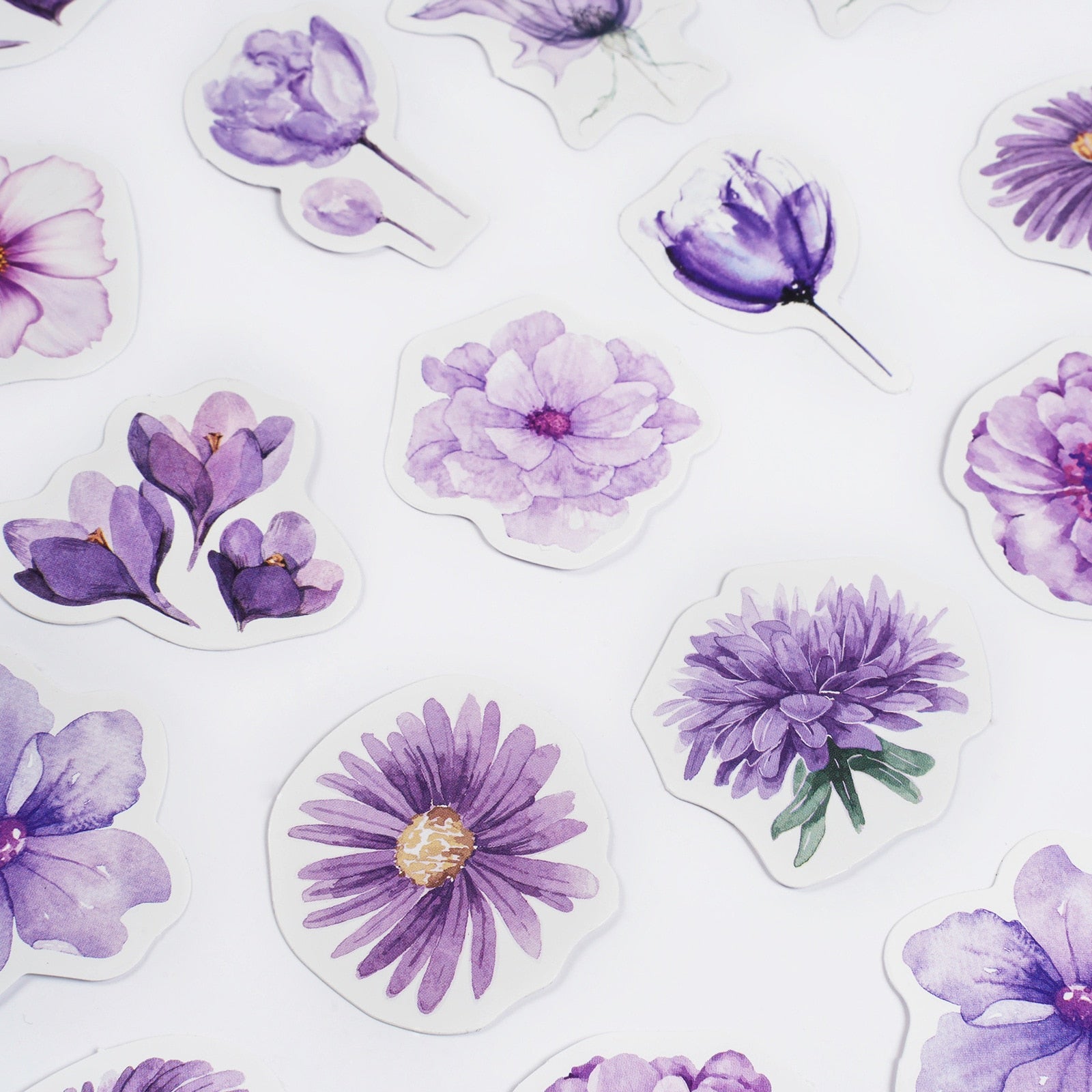 lavender flower stickers Purple Flower Decorative Stickers – Original Kawaii Pen