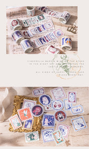 Vintage Style the Fairy Kingdom Masking Washi Tapes (6 Designs)