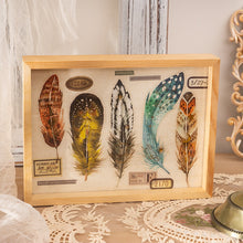 Load image into Gallery viewer, Glistening Feather Large Stickers - Limited Edition
