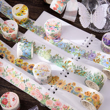 Load image into Gallery viewer, Vintage Style Floral &amp; Plant Design Washi Tapes
