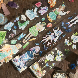 Japanese Princess Fantasy Wide Transparent Washi Tapes
