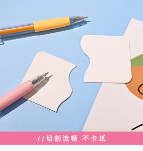 Retractable  Pastel Color Sharp Paper Cutters (6 colors)