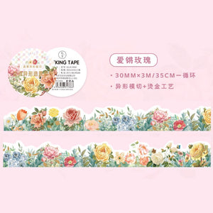 Vintage Style Floral & Plant Design Washi Tapes