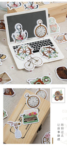 Travel to the Past Vintage Style Stickers