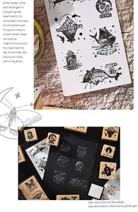 Butterfly & Sea of Stars Rubber Stamp Sets