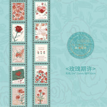 Load image into Gallery viewer, The Falling Rose Stamp Sticker Washi Tapes (4 Design)
