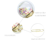 Load image into Gallery viewer, Glass Ball Paper Clips - Original Kawaii Pen
