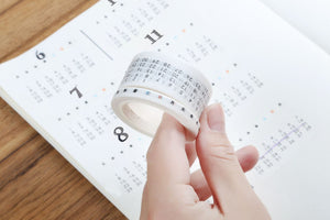 Japanese Daily, Weekly & Monthly Planner Masking Tape