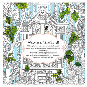 Time Travel Anti-Stress Mandala Coloring Book ( English Version) - Original Kawaii Pen