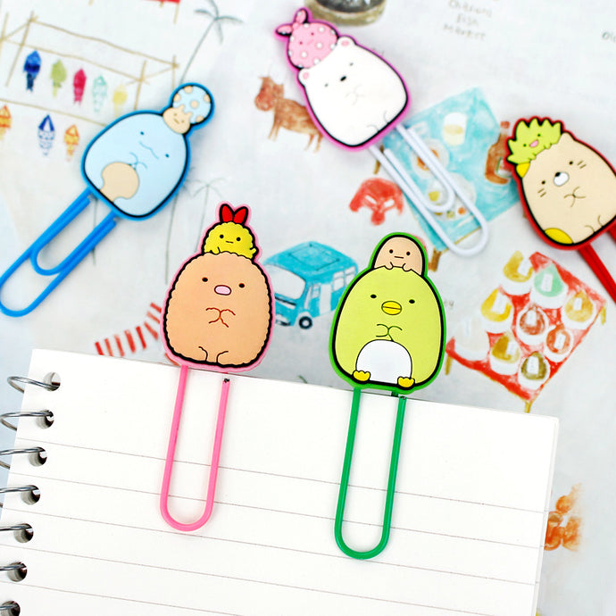 Kawaii Sumikko Gurashi Paper Clips - 5pcs a Set - Original Kawaii Pen