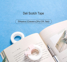 Load image into Gallery viewer, Deli Transparent Kawaii Masking Tapes ⭐2 Pieces Set ⭐ - Original Kawaii Pen
