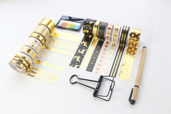 ✨Signature Gold Series Washi Tape Set - Original Kawaii Pen